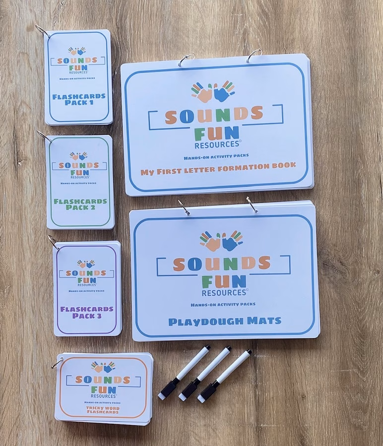 Flashcards, Letter Formation and Playdough Mats Bundle (2-5 year olds)