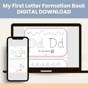 My First Letter Formation Book - DIGITAL DOWNLOAD (3 years+)