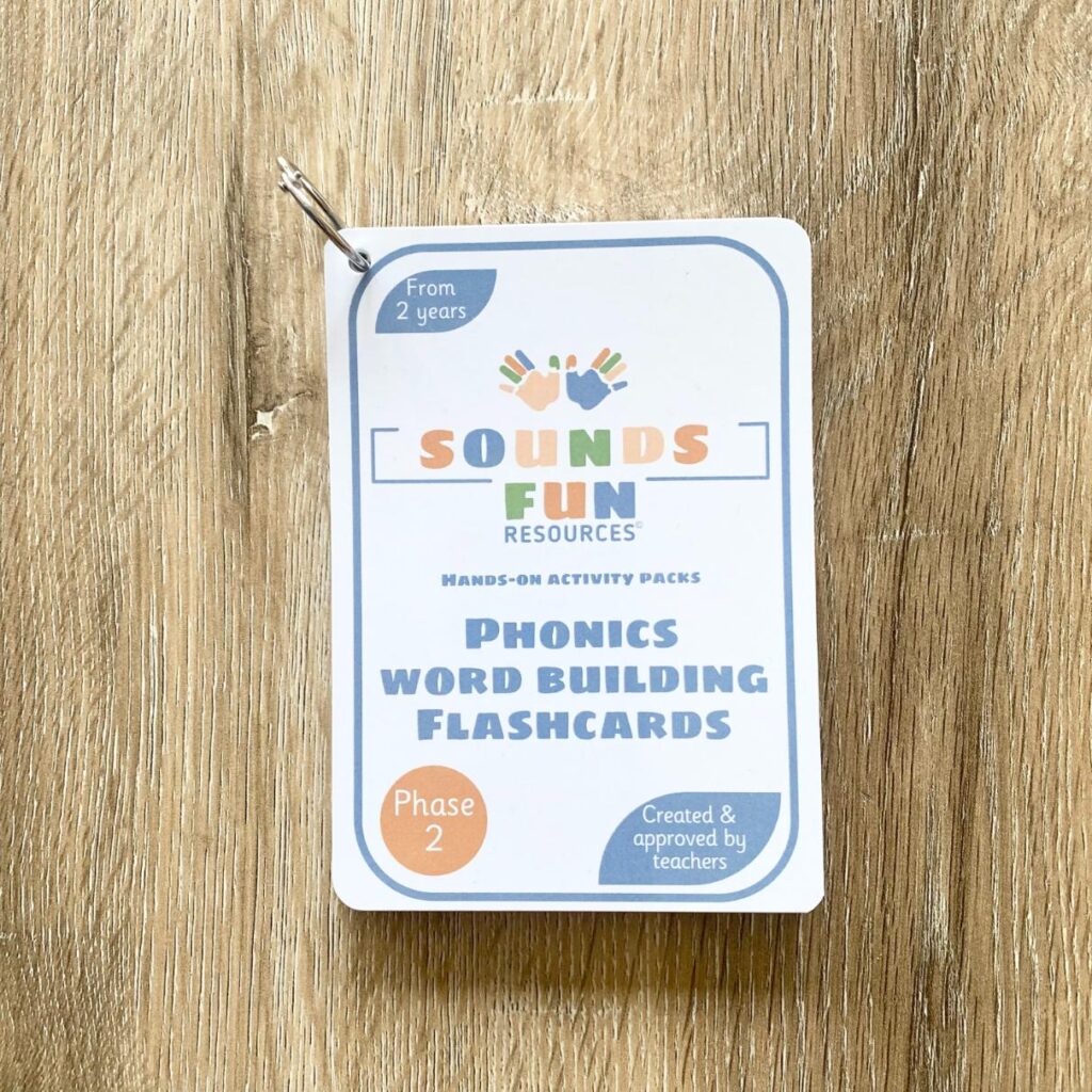 Phase 2 Word Building Phonics Flashcards (2 - 5 year olds) - Sounds Fun ...